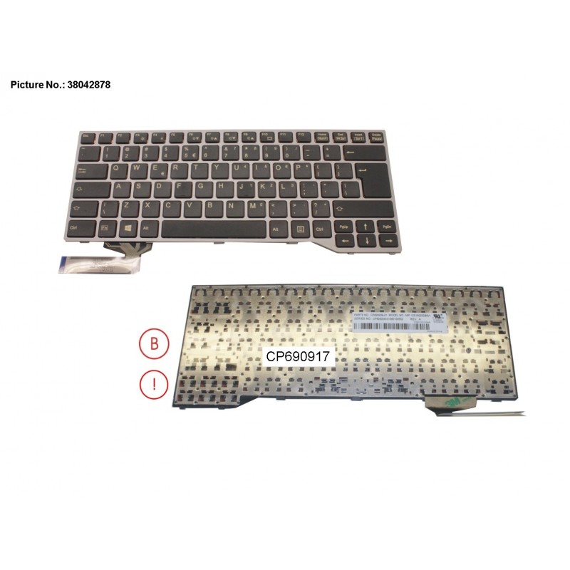 38042878 - KEYBOARD BLACK W/O TS US