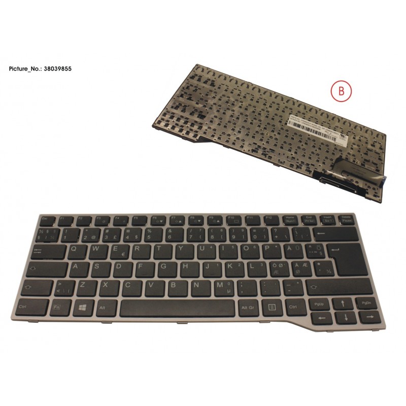 38039855 - KEYBOARD ANTIB. NORDIC/EST