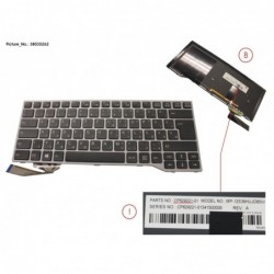 38035262 - KEYBOARD BLACK W/ BL HUNGARY