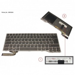 38035254 - KEYBOARD BLACK W/ BL ITALY