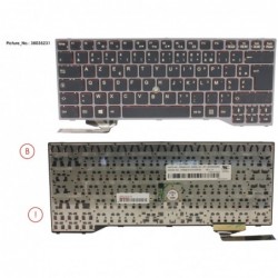 38035231 - KEYBOARD BLACK W/ TS FRANCE