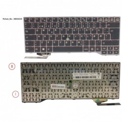 38035235 - KEYBOARD BLACK W/ TS NORWAY