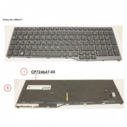 34053317 - KEYBOARD 10KEY BLACK W/ BL ARABIC/UK