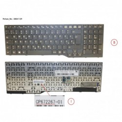 38041129 - KEYBOARD 10KEY BLACK W/ TS EAST EURO