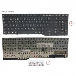 38041116 - KEYBOARD 10KEY BLACK W/ TS SWE/FINLAND