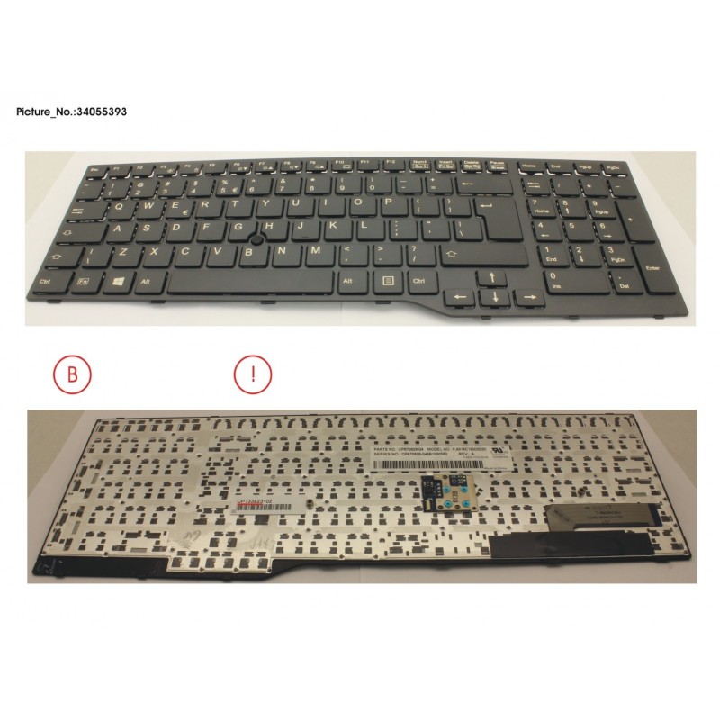 34055393 - KEYBOARD 10KEY BLACK W/ TS US