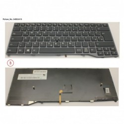 34053415 - KEYBOARD BLACK W/ TS EAST EUROPE