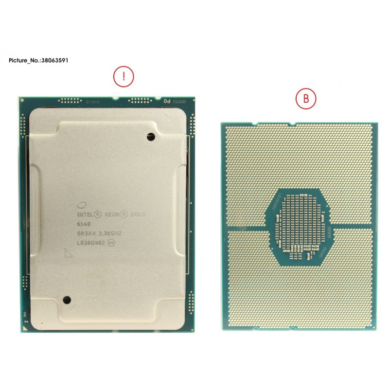 38063591 - CPU XEON GOLD 6140 2,3GHZ 140W