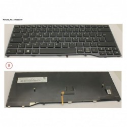 34053349 - KEYBOARD BLACK W/ TS FRANCE