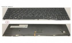 34053412 - KEYBOARD BLACK W/ TS HUNGARY