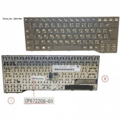 38041086 - KEYBOARD BLACK W/ TS ARABIC/UK