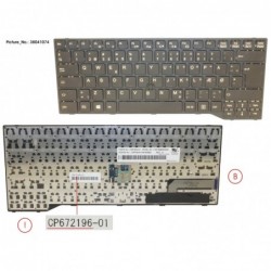 38041074 - KEYBOARD BLACK W/ TS DENMARK