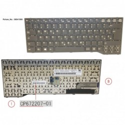 38041085 - KEYBOARD BLACK W/ TS EAST EUROPE