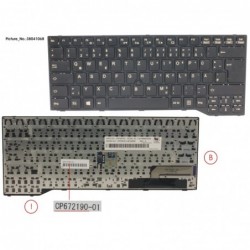 38041068 - KEYBOARD BLACK W/ TS GERMAN