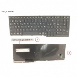 34077388 - KEYBOARD BELGIUM (BLACK)