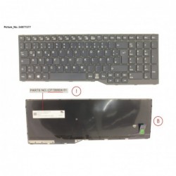 34077377 - KEYBOARD GERMAN (BLACK)