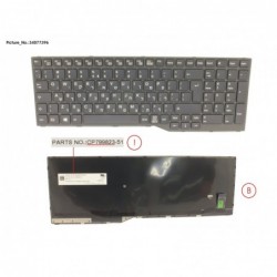 34077396 - KEYBOARD HEBREW (BLACK)