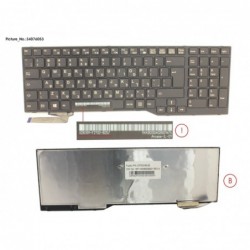 34076053 - KEYBOARD HEBREW (BLACK)