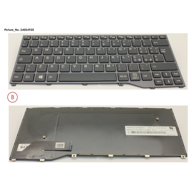 34054920 - KEYBOARD BLACK ITALY