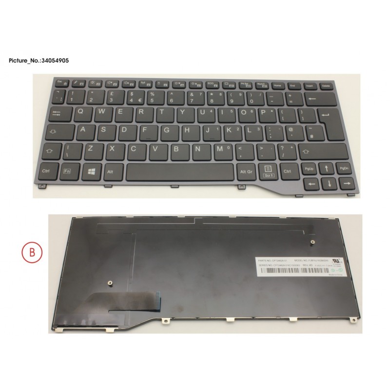 34054905 - KEYBOARD BLACK UK