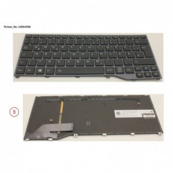 34054908 - KEYBOARD BLACK W/ BL GERMAN