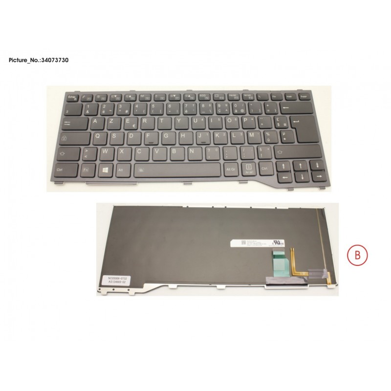 34073730 - KEYBOARD W/ BL FRANCE