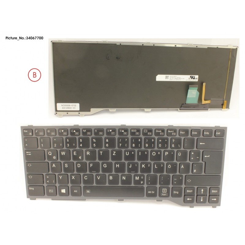 34067700 - KEYBOARD W/ BL GERMAN