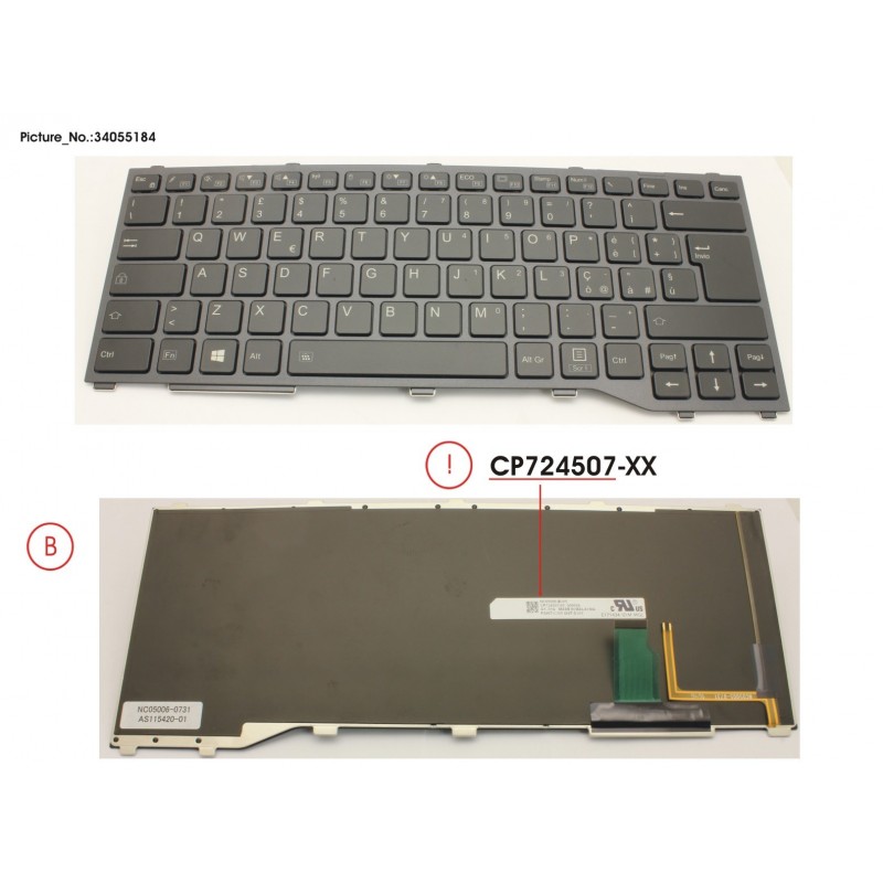 34055184 - KEYBOARD W/ BL ITALY