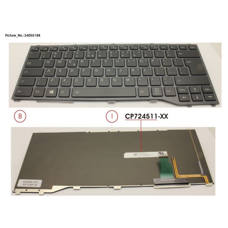 34055188 - KEYBOARD W/ BL US