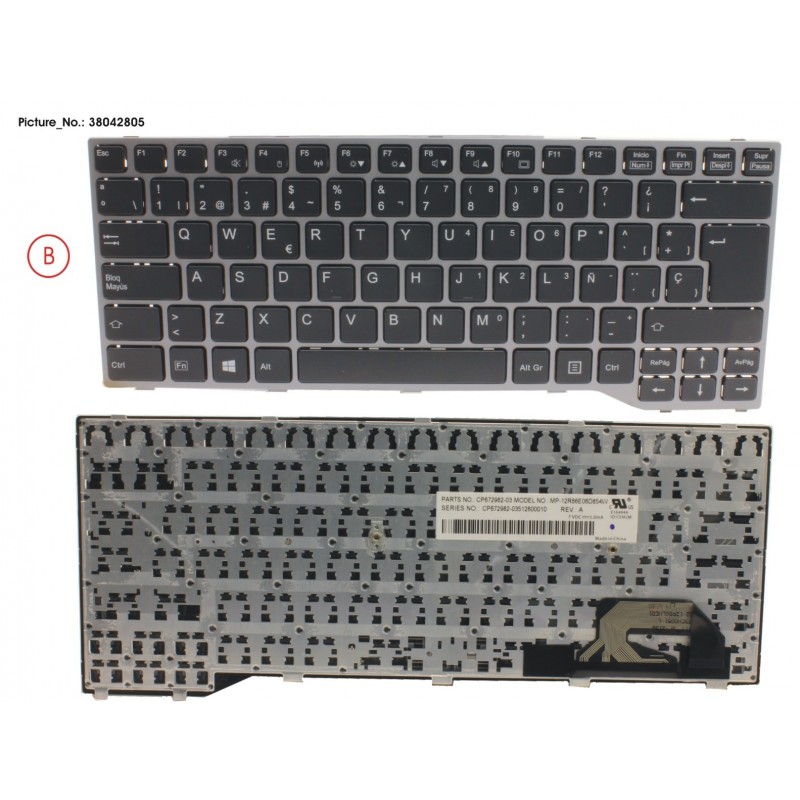 38042805 - KEYBOARD ANTIB. SPAIN