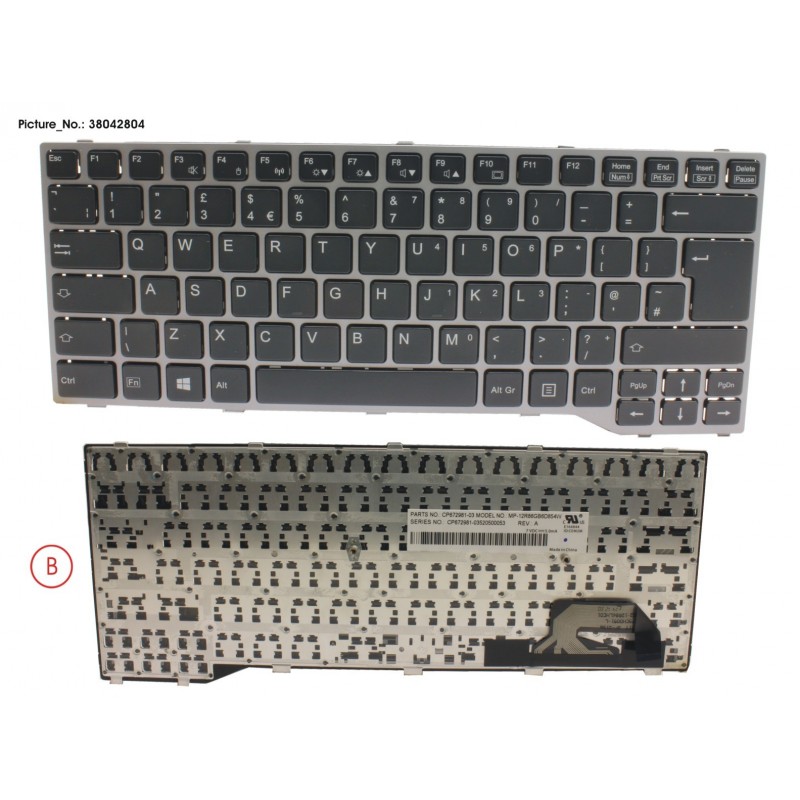 38042804 - KEYBOARD ANTIB. UK