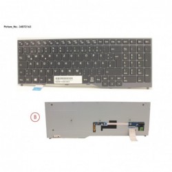 34072163 - KEYBOARD BLACK W/ BL GERMAN