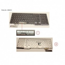 34062274 - KEYBOARD BLACK W/ TS FRANCE