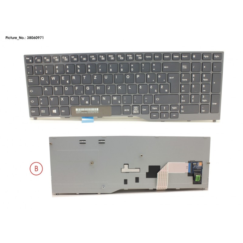 38060971 - KEYBOARD BLACK W/O TS EAST EUROPE