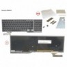 38045444 - KEYBOARD BLACK W/ BL GERMAN