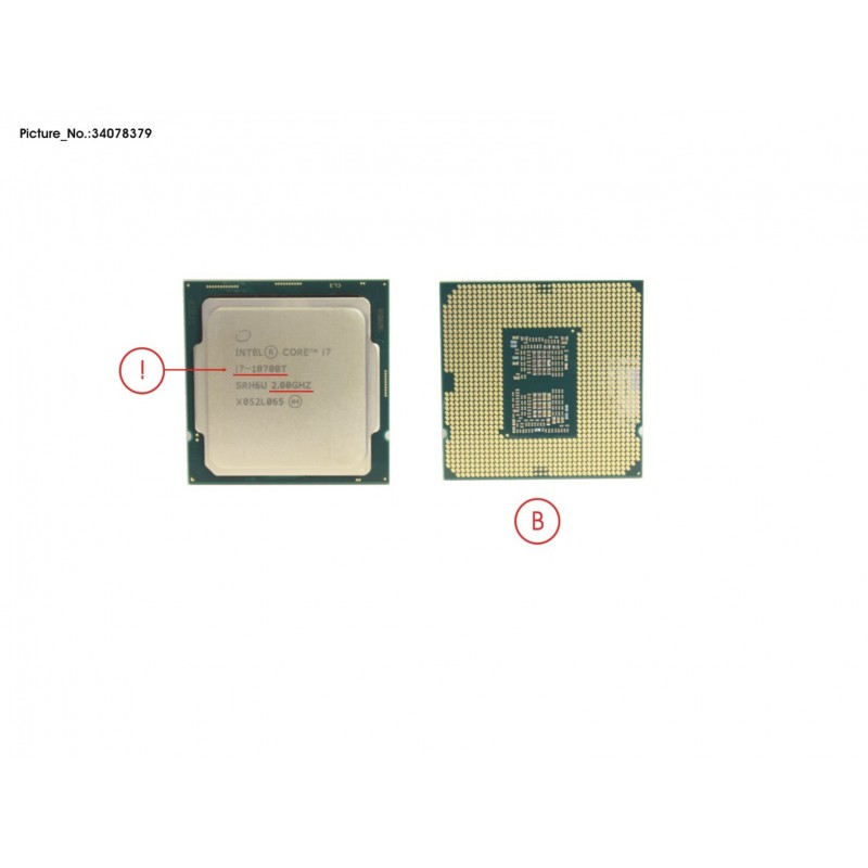 34078379 - CPU INTEL CORE I7-10700T 2,0 GHZ 35W