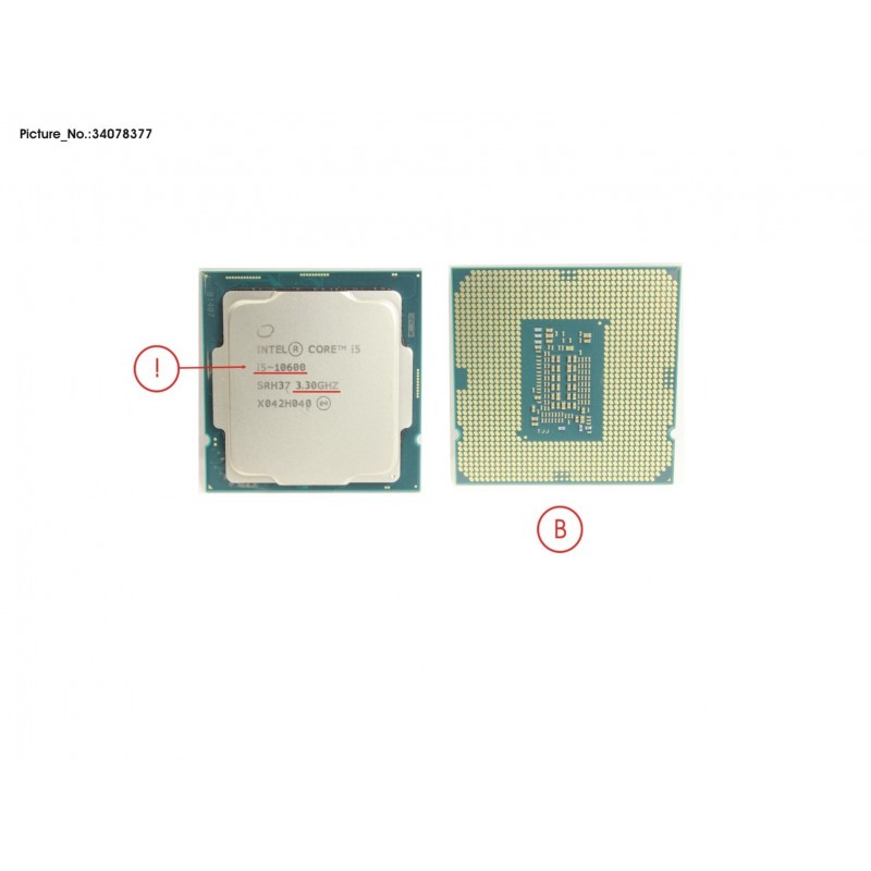素晴らしい品質 INTEL CPU BX8070110600 i5-10600 LGA 1200 12 MB 3.30 GHz 日本正規流通品 