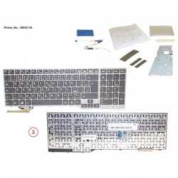 38042124 - KEYBOARD 10KEY BLACK/RED CZECH/SLOV