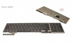 38038929 - KEYBOARD 10KEY BLACK/RED UK