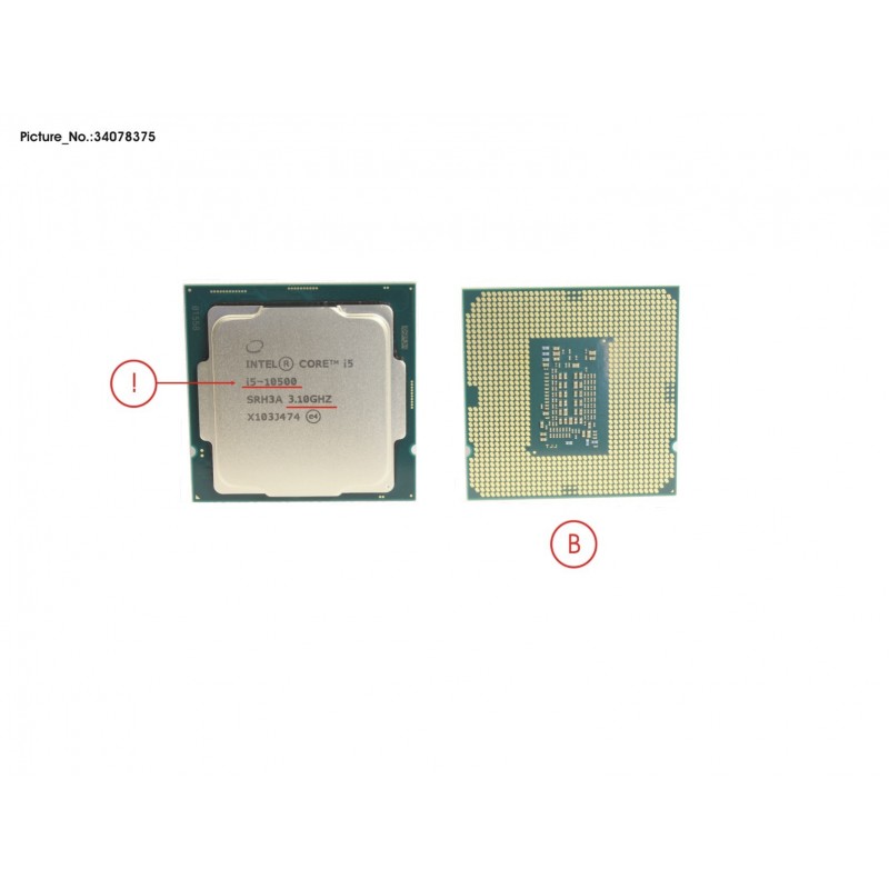 34078375 - CPU INTEL CORE I5-10500 3,1 GHZ 65W