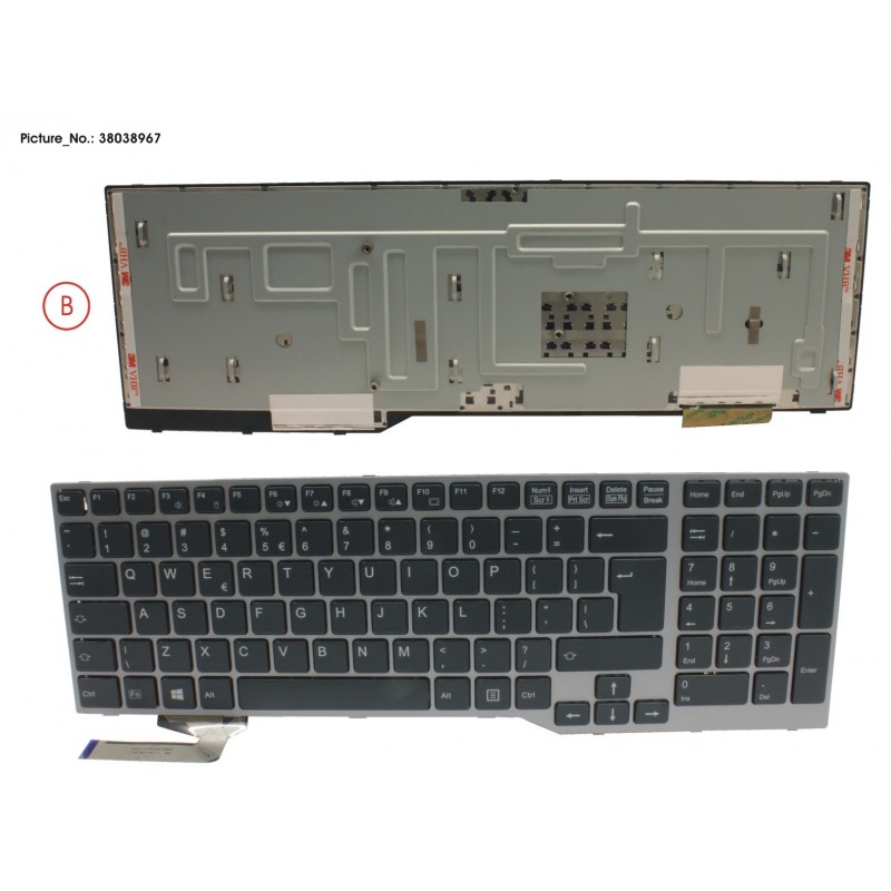38038967 - KEYBOARD BLACK ANTIB US