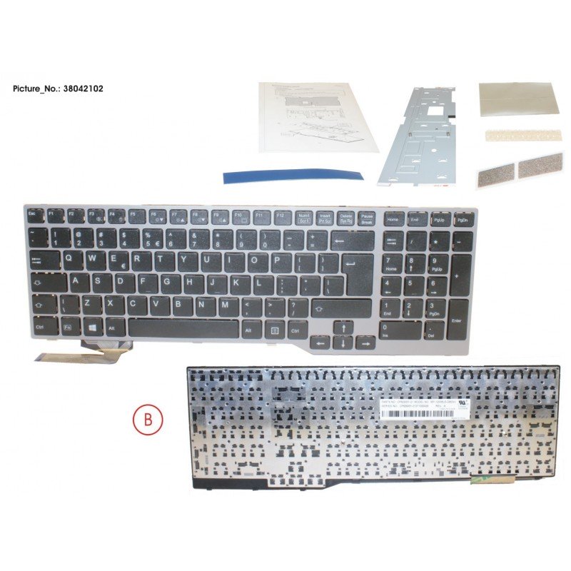 38042102 - KEYBOARD BLACK ANTIB US