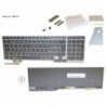 38042141 - KEYBOARD BLACK W/ BL CZECH/SLOV