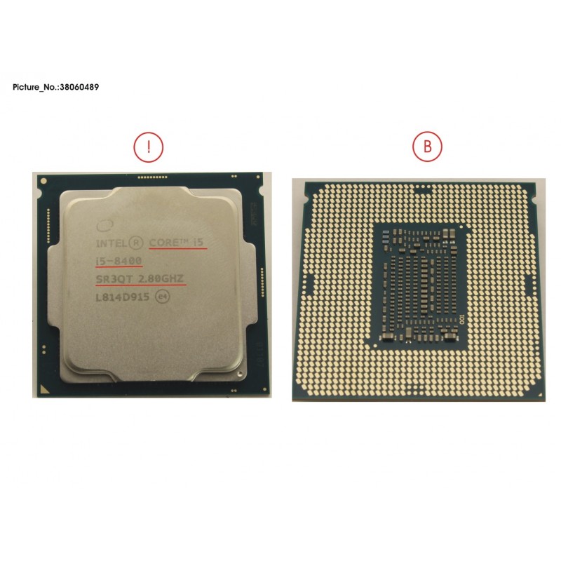 38060489 - CPU CORE I5-8400 2.8GHZ 65W