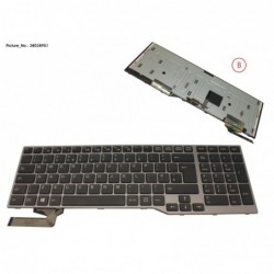 38038951 - KEYBOARD BLACK W/ BL UK