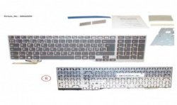 38042090 - KEYBOARD BLACK/RED NORDIC W/O TS