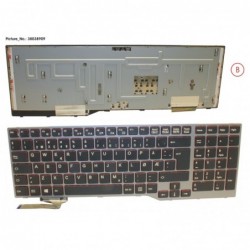 38038909 - KEYBOARD BLACK/RED NORWAY W/O TS