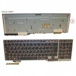 38038911 - KEYBOARD BLACK/RED SPAIN W/O TS