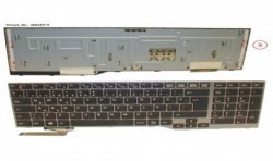 38038919 - KEYBOARD BLACK/RED TURKEY W/O TS