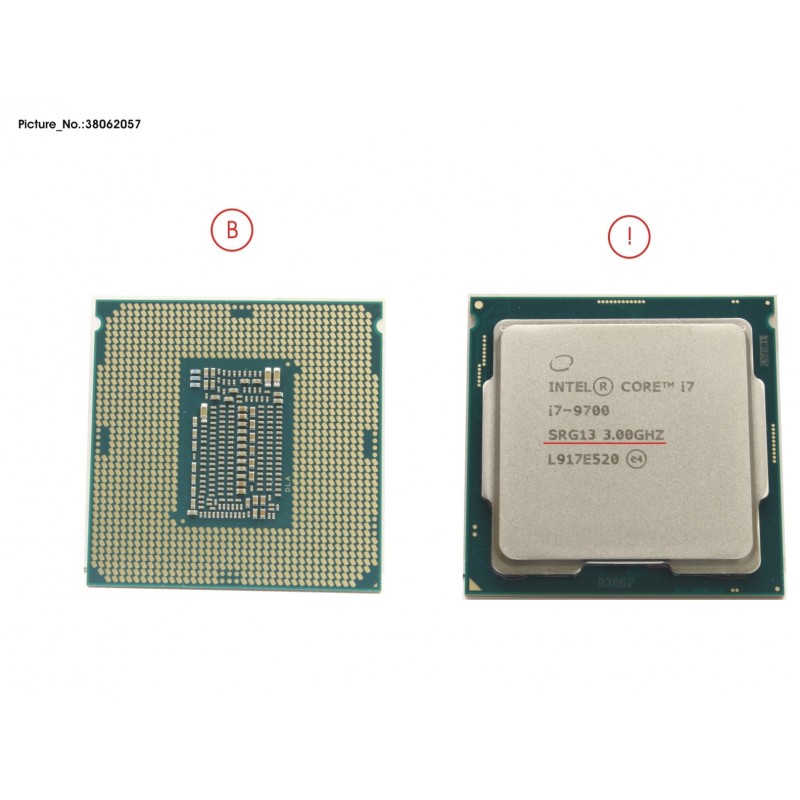 38062057 - CPU CORE I7-9700 3.0GHZ 65W